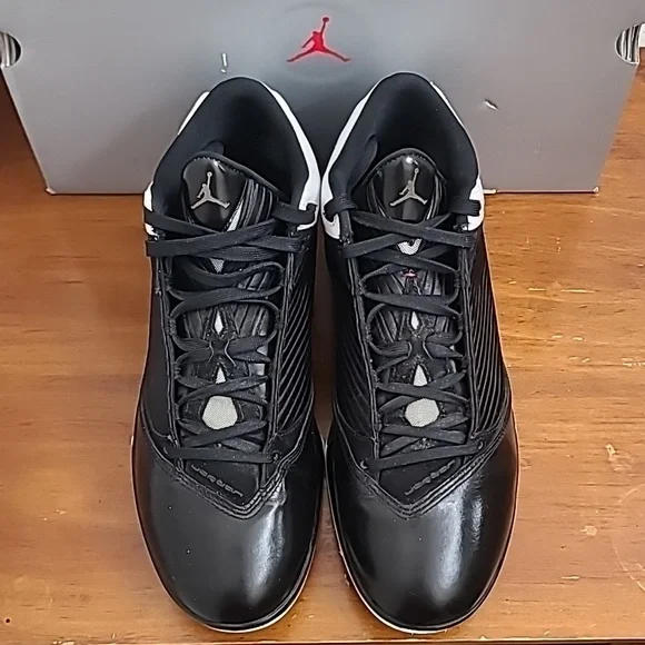 Air Jordan 2009 OG 2K9 Black White Tuxedo Vintage Mens Sneakers 343084-062 Sz 12